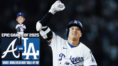 MLB🤖FULL GAME: Shohei Ohtani 大谷翔平 hits a walk-off home run on his bobblehead night! (Braves vs. Dodgers)